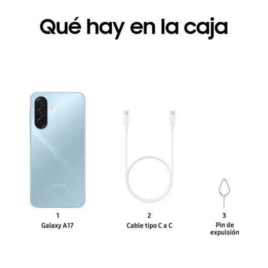 Samsung Galaxy A17 LTE 8GB RAM 256GB Super AMOLED 6.7" IP54 5000mAh Azul Claro Versión Importada EU