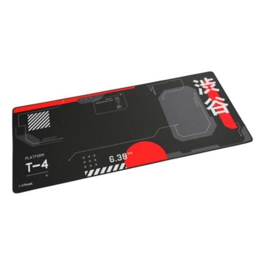 Alfombrada Trust GXT 759 XXL Gaming Base antiderrapante PET Preto Vermelho