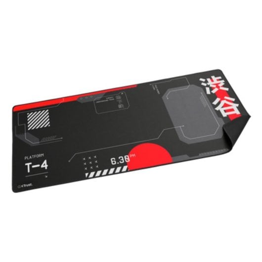 Alfombrada Trust GXT 759 XXL Gaming Base antiderrapante PET Preto Vermelho