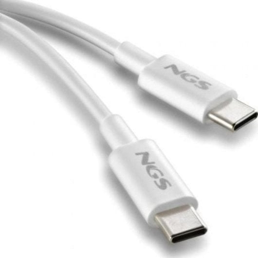 Cable USB-C NGS Zyro 60W-1 1m Carga Rápida 480 Mbps Blanco