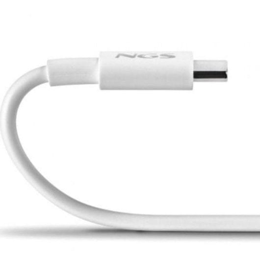 Cable USB-C NGS Zyro 60W-1 1m Carga Rápida 480 Mbps Blanco