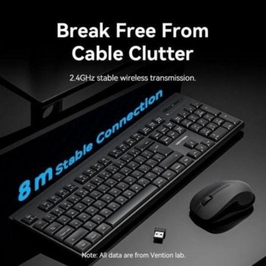 Clavier membrane Vention KTZB0-EN Français sans fil avec souris USB-A