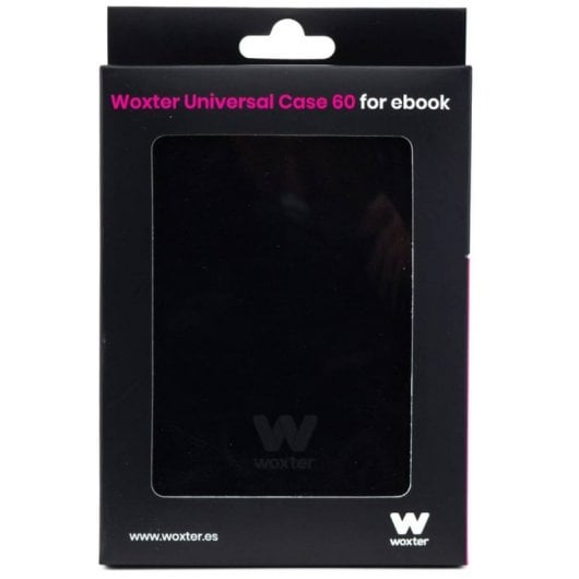 Funda para libro electrónico Woxter EB26-009 Universal 6" cuero negro con luz integrada