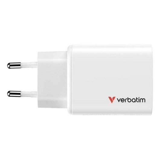 Steckdosenleiste Verbatim 32353 3 Steckplu00e4tze 2 USB-C 1 USB-A 65W GaN weiu00df