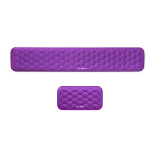 Descansa-mãos Subblim SUBMP-04E012 AirPadding espuma viscoelástica roxo pack teclado rato