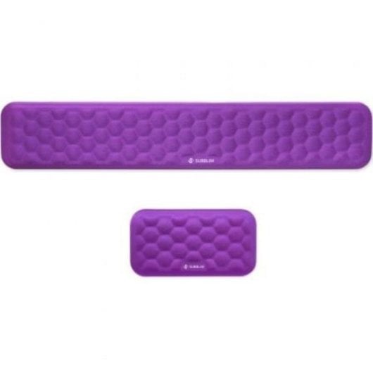 Descansa-mãos Subblim SUBMP-04E012 AirPadding espuma viscoelástica roxo pack teclado rato