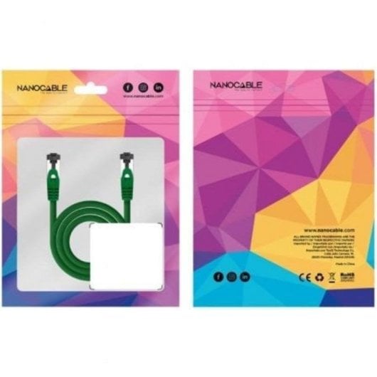 Cable de red Nanocable 10.20.2001-GR Cat.8.1 SSTP 1 m verde LSZH OFC