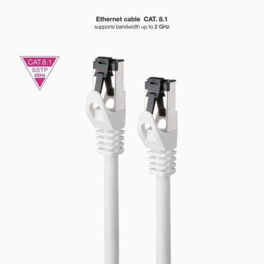 Cable de red Nanocable 10.20.2000-L25-W Cat.8.1 SSTP 0,25 m blanco LSZH
