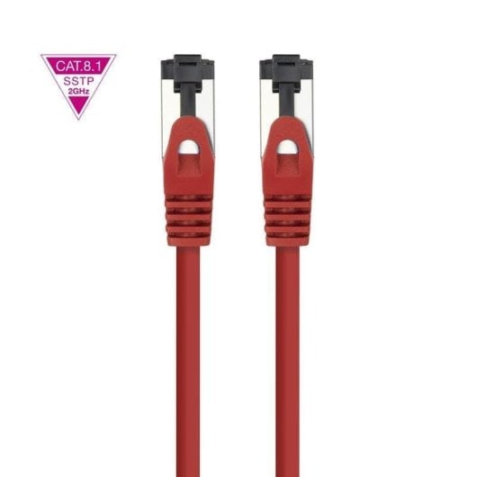 Cable de red Nanocable 10.20.2000-L25-R Cat.8.1 SSTP 0,25 m Rojo LSZH