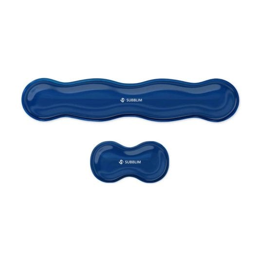 Descansa-muñecas Subblim SUBMP-04E060 Ergo Crystal Flex Gel Refrescante Azul