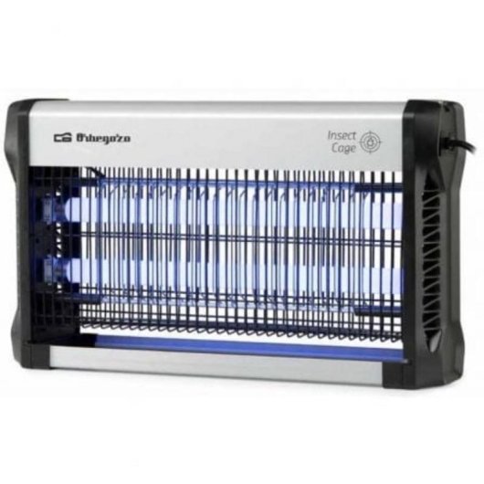 Trappola Insetti Elettrica Orbegozo MQ 5530 LED UV Alluminio 100 m²