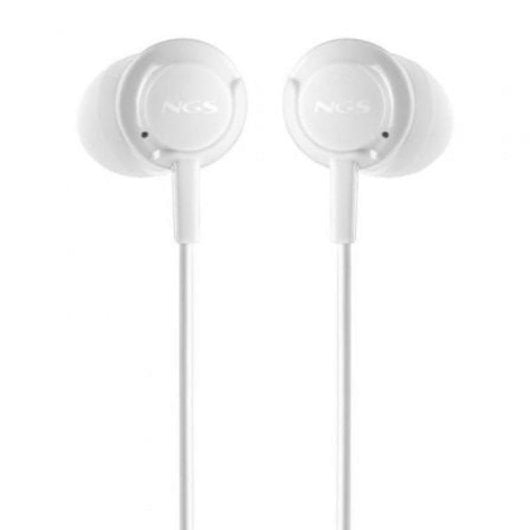 Kopfhörer NGS Cross Step White kabelgebunden USB-C In-Ear mit Mikrofon Weiß
