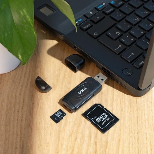 Kartenleser TooQ TQR-3002B USB 3.0 2-in-1 SD TF Kompakt Schwarz