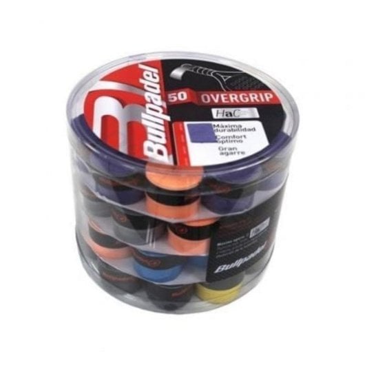 Overgrip Bullpadel Multicolor Agarre Superior Cubo 50 Unidades