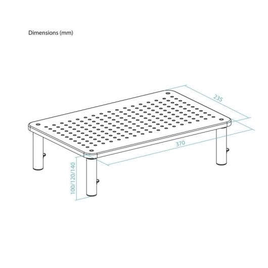 Supporto Monitor TooQ TQMR081 Nero Regolabile Multiuso 20 kg