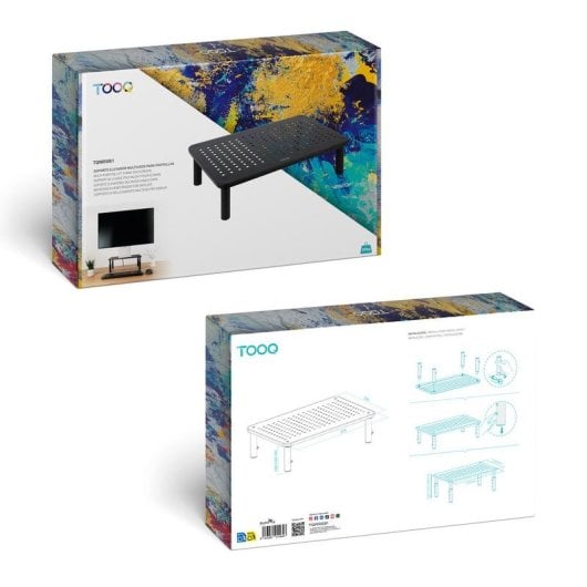 Supporto Monitor TooQ TQMR081 Nero Regolabile Multiuso 20 kg