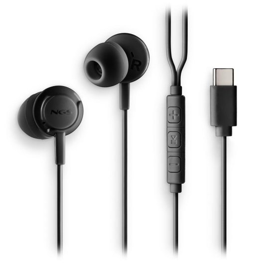 Auriculares NGS Cross Step mit Kabel USB-C für Multimedia und Anrufe Schwarz