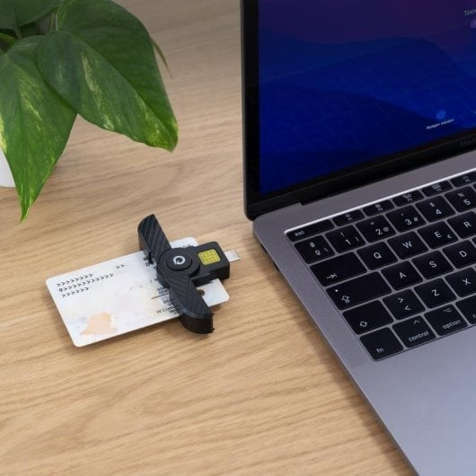 Smartcard-Leser TooQ TQR-3011B USB-C Kompakt Schwarz Plug&Play