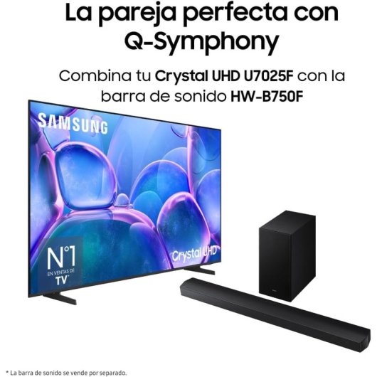 TV Samsung LED TU75U7025FK 75" 4K UHD Smart TV HDR10+ Metal Frame