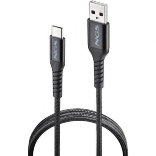 Cable USB NGS KNOT-AC USB-A a USB-C 1m carga rápida nylon trenzado