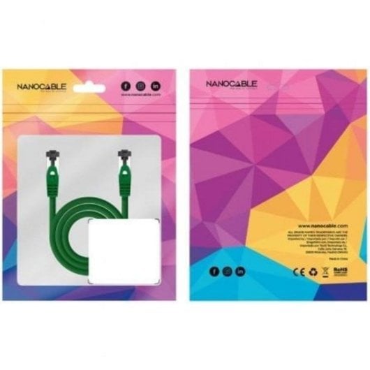 Câble réseau Nanocable 10.20.2000-GR Cat.8.1 SSTP LSZH 0,5 m vert
