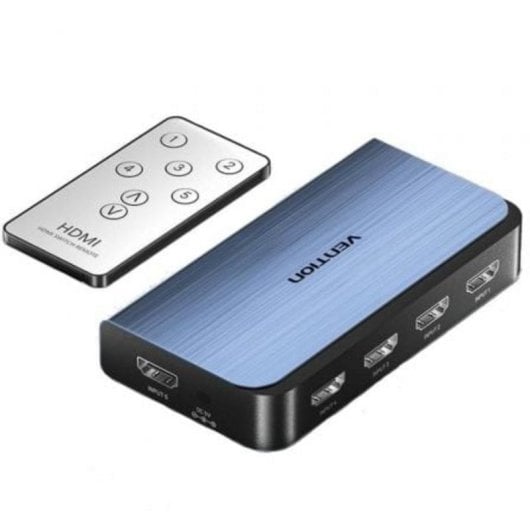 Switch HDMI Vention AKCL0 5x1 4K 60Hz Aleación Azul Control Remoto