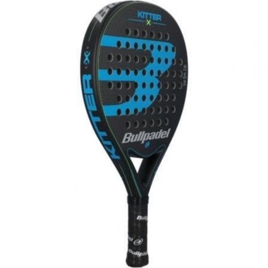 Raquette de padel Bullpadel Kitter X Blue contrôle fibre de verre carbone EVA