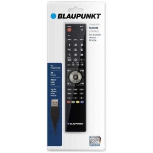 Comando Universal Blaupunkt BP3006 design ergonómico alta compatibilidade TV