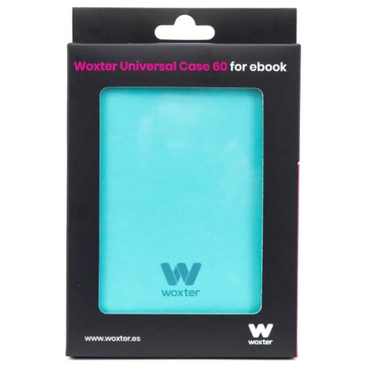 Funda para libro electrónico Woxter EB26-010 Universal 6" Azul con luz y cuero