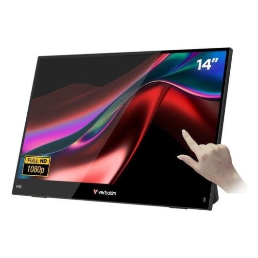Monitor Verbatim Portable 14" FullHD 60Hz IPS Touch HDR FreeSync Lautsprecher