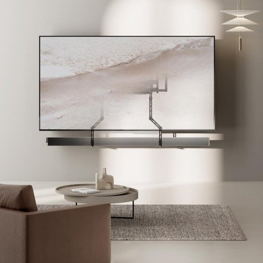 Supporto barra sonora Aisens SPK04U-377 acciaio nero regolabile 15 kg