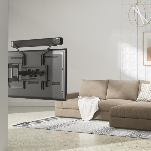 Supporto barra sonora Aisens SPK04U-377 acciaio nero regolabile 15 kg