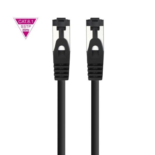 Cable de red Nanocable 10.20.2010-BK Cat.8.1 10 m SSTP LSZH cobre negro