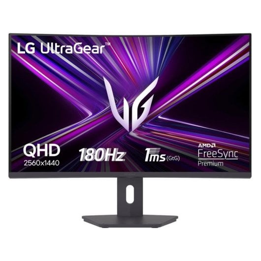 Écran PC LG 32G600A-B 32" Quad HD 180Hz VA Courbé FreeSync Premium HDR10 1ms