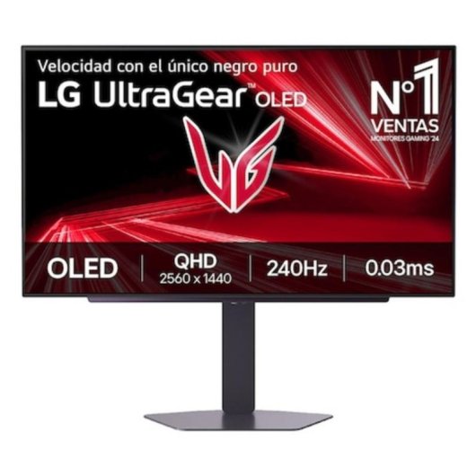 Écran PC LG UltraGear 27GX704A 27" QHD 240Hz OLED 0,03ms FreeSync G-Sync HDR True Black 400