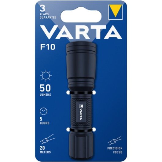 Linterna Varta F10 LED 50 lúmenes foco ajustable compacta resistente