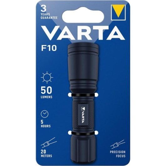 Linterna Varta F10 LED 50 lúmenes foco ajustable compacta resistente