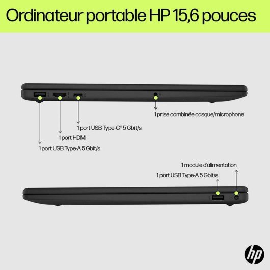 Ordinateur portable HP 15-fd0124nf 15.6" Intel Core i7-1355U 16GB 512GB SSD Windows 11
