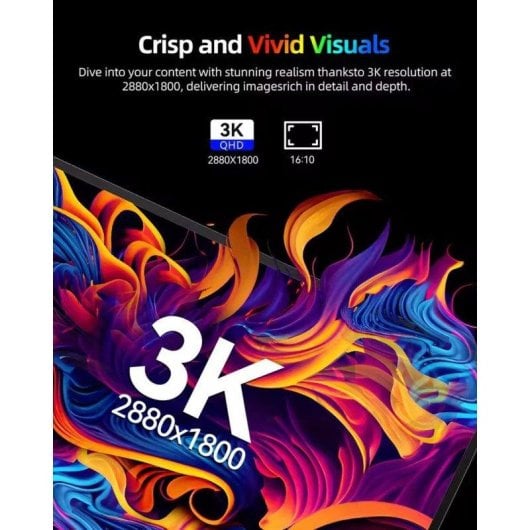 Monitor Uperfect 16" UltraHD 3K 120Hz IPS Freesync VESA Portatile