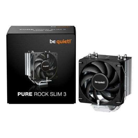 Kühllösung Luft Be quiet Socket LGA 1700 AM4 100mm Pure Rock Slim 3 Silber
