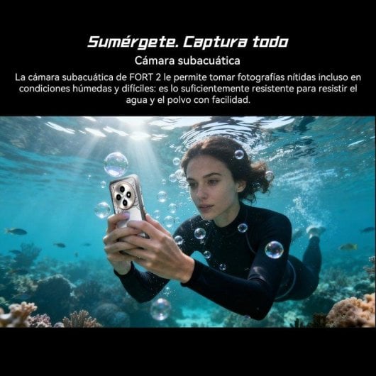 Blackview Fort 2 8GB 256GB 6.56" IPS 90Hz 4G Dual SIM NFC Batteria 5000mAh Android 15 Nero