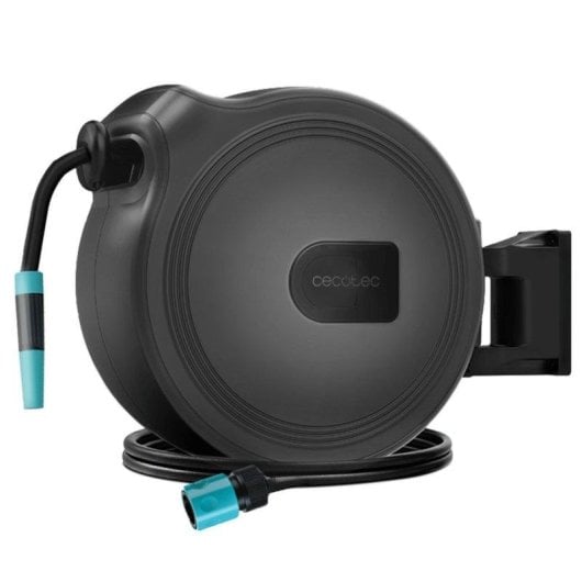 Enrolador de Mangueira Cecotec HydroShell 10 Portátil com SlowReturn e Pistola 8 funções