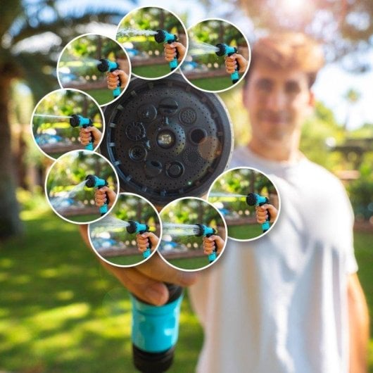 Enrolador de Mangueira Cecotec HydroShell 10 Portátil com SlowReturn e Pistola 8 funções