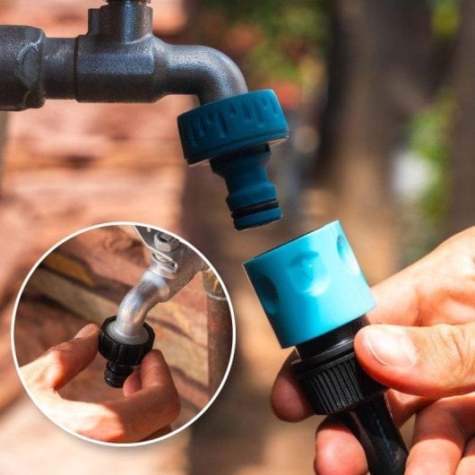 Enrolador de Mangueira Cecotec HydroShell 10 Portátil com SlowReturn e Pistola 8 funções