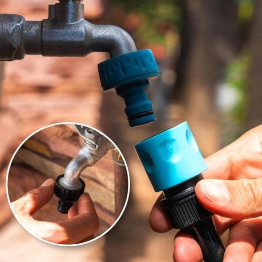 Carretel de Mangueira Cecotec HydroShell 30 portátil 30m SlowReturn 8 funções