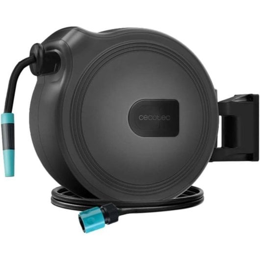 Carretel de Mangueira Cecotec HydroShell 20 Cinzento 20m SlowReturn portátil ergonómico