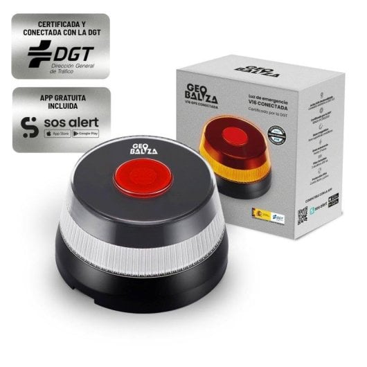 Baliza Geobaliza V16 GPS Conectada LED Certificada Visibilidad 1 km