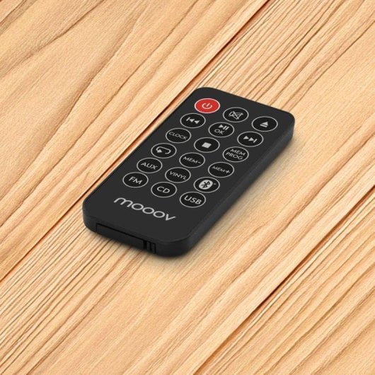 Microcadena Mooov 477365 Tocadiscos Bluetooth 50W CD USB FM Moderno Mando
