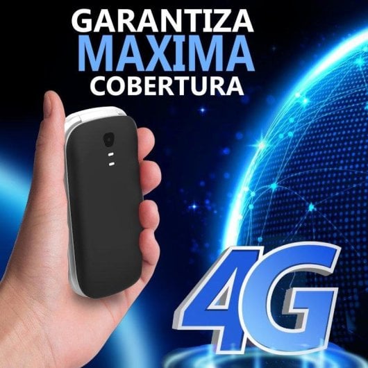 Telemóvel Funker E300 Max Audio 3 4G teclas grandes altifalante potente preto