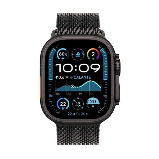 Apple Watch Ultra 2 GPS + Cellular 49mm OLED Titane Noir M Étanche IP6X SpO2